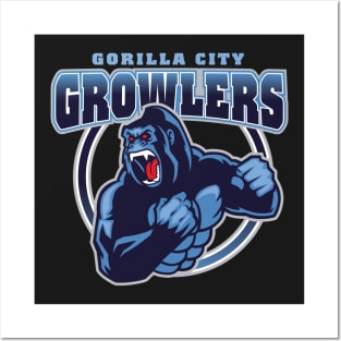 Gorilla City Growlers Posters and Art